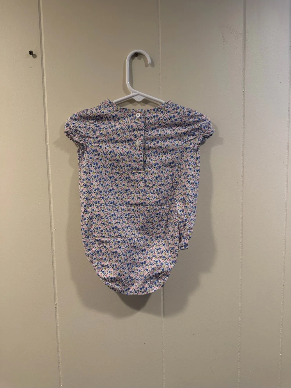 OshKosh B'gosh Floral One-Piece in Lavender, Blue, Pink